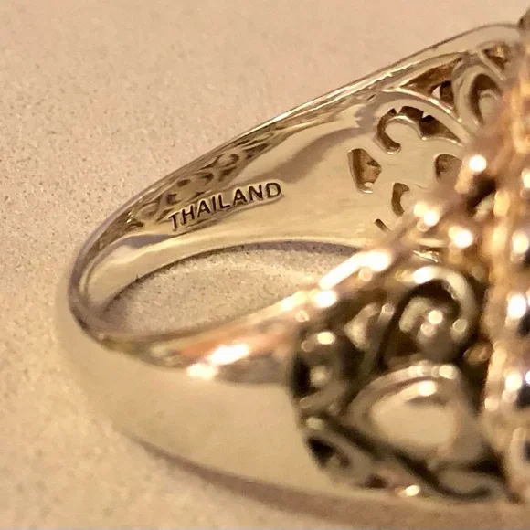 VGUC JAi by John Hardy Sterling & 14K Ring, SZ 9 - Picture 11 of 14